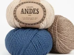 Andes Mjúk og gróf blanda af alpakka og ull